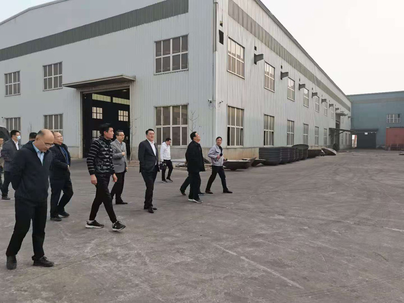 Secretary Yang Guangzhi of the Management Committee visited the special material head production line project of our company